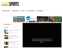 Tablet Screenshot of 3setsports.com